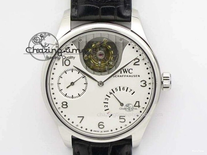 MIROTIME 0205 Practical Portuguese Real PR IW500109 ZF 1:1 Best Edition Black Dial On Black Leather Strap A52010 V 7308